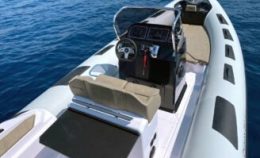 barca con patente lago di Como